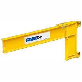 1/2 Ton Capacity 10' span Spanco 300 Series Steel Wall Mounted Jib Crane Cantilever Design 300-050-10