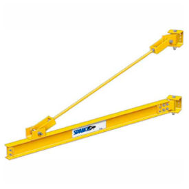 2 Ton 12' span Spanco 301 Series Steel Wall Mounted Wall Bracket Jib Crane Tie Rod Design 301-200-12