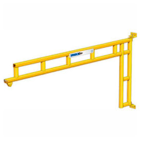 500 lb. 6' span Spanco 501 Series Steel Wall Mounted Jib Crane Cantilever Design with Trolley 501-500-06
