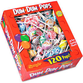 Dum Dum Pops Assorted Flavors Individually Wrapped 120/Box SPA66