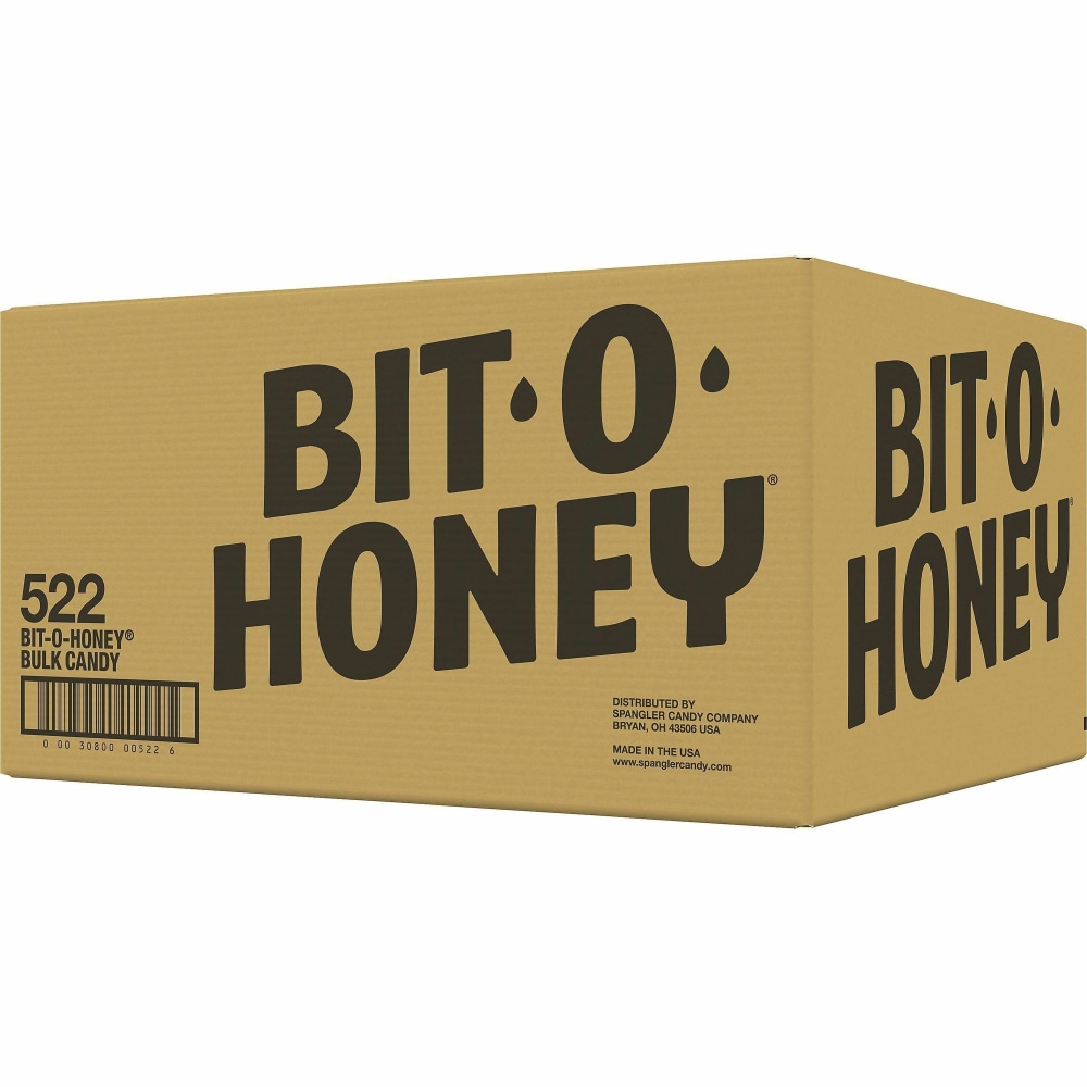 Spangler Bit-O-Honey Candies - Honey, Almond - Individually Wrapped - 1 Carton MPN:522
