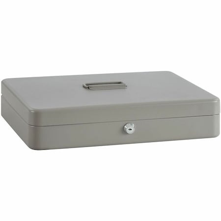 CashBox, Gray, Steel, 2inH, 10-1/2inW MPN:842PE2