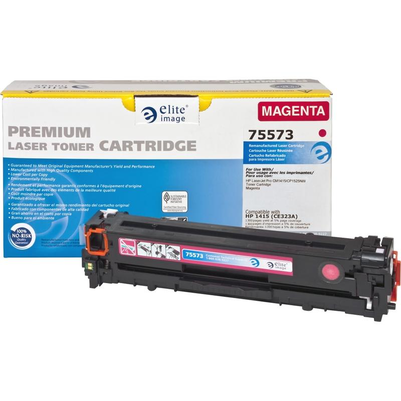 Elite Image Remanufactured Magenta Toner Cartridge Replacement For HP 128A, CE323A MPN:75573