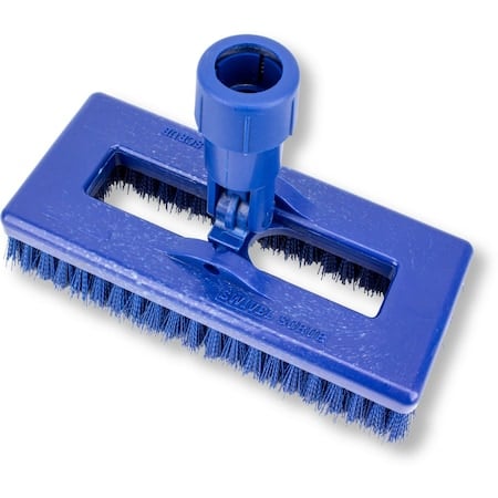 3.5 in W Swivel Scrub Brush, Blue, Polypropylene MPN:3638831EC14