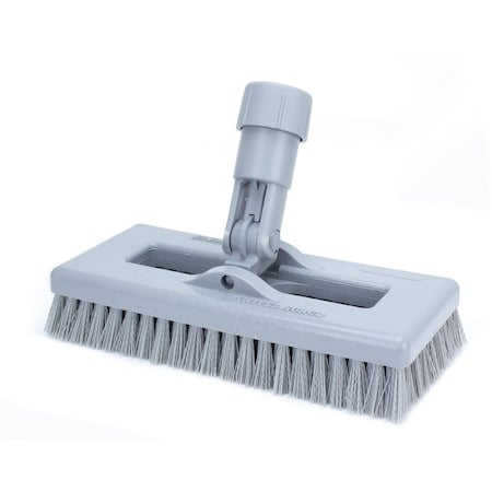 3.5 in W Swivel Scrub Brush, Gray, Polypropylene MPN:3638831EC23