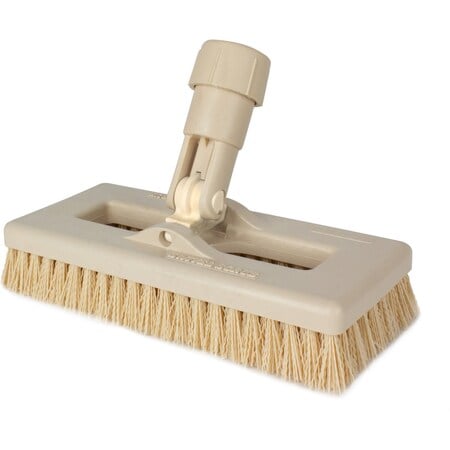 3.5 in W Swivel Scrub Brush, Tan, Polypropylene MPN:3638831EC25