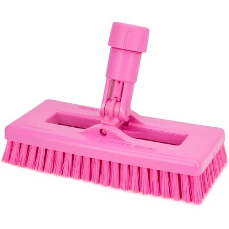 3.5 in W Swivel Scrub Brush, Pink, Polypropylene MPN:3638831EC26