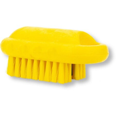 2.25 in W Hand and Nail Brush, Yellow, Polypropylene MPN:40020EC04