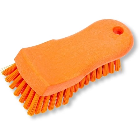 2.5 in W Hand Scrub Brush, Orange, Polypropylene MPN:40521EC24