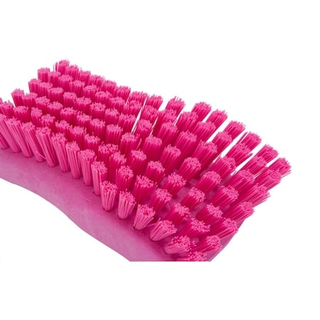 2.5 in W Hand Scrub Brush, Pink, Polypropylene MPN:40521EC26