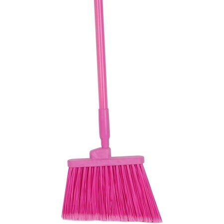 12 in W Angle Broom, Pink, Polypropylene MPN:41082EC26