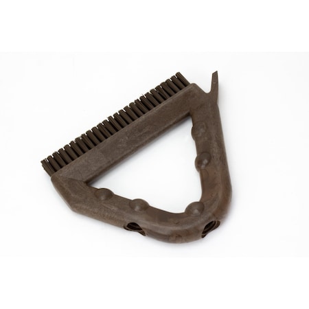 7 in W Tile and Grout Brush, Brown, Polypropylene MPN:41323EC01