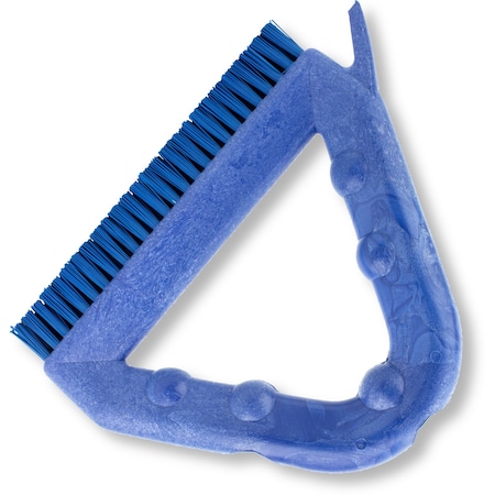 7 in W Tile and Grout Brush, Blue, Polypropylene MPN:41323EC14