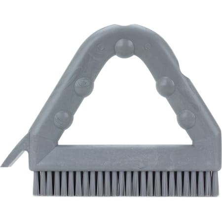 7 in W Tile and Grout Brush, Gray, Polypropylene MPN:41323EC23