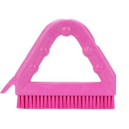 7 in W Tile and Grout Brush, Pink, Polypropylene MPN:41323EC26