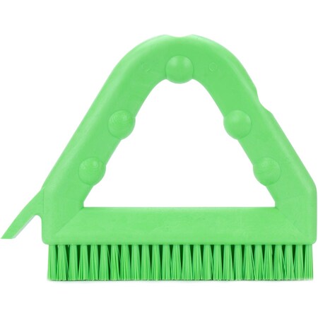 7 in W Tile and Grout Brush, Lime, Polypropylene MPN:41323EC75