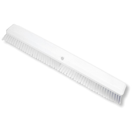 24 in Sweep Face Floor Broom, Soft/Stiff Combination, Synthetic, White MPN:41891EC02