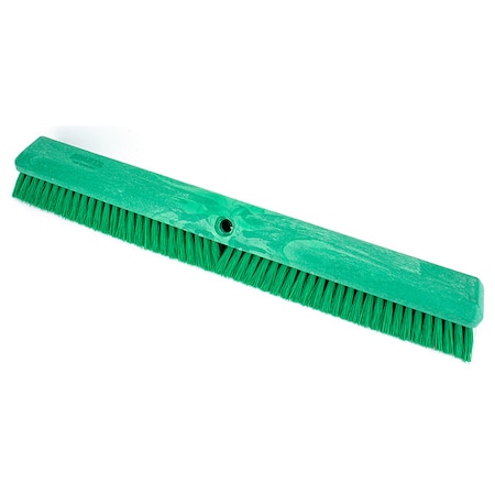 24 in Sweep Face Floor Broom, Soft/Stiff Combination, Synthetic, Green MPN:41891EC09