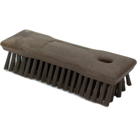 2.5 in W Hand Scrub Brush, Brown, Polypropylene MPN:42024EC01