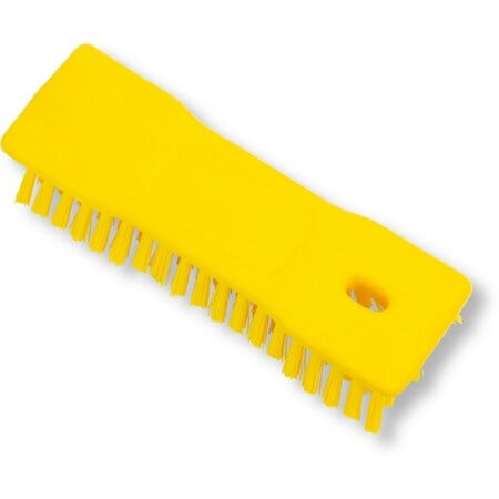 2.5 in W Hand Scrub Brush, Yellow, Polypropylene MPN:42024EC04