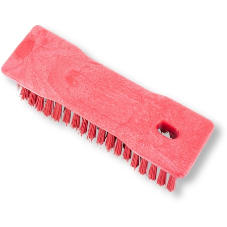 2.5 in W Hand Scrub Brush, Red, Polypropylene MPN:42024EC05