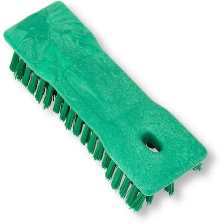 2.5 in W Hand Scrub Brush, Green, Polypropylene MPN:42024EC09
