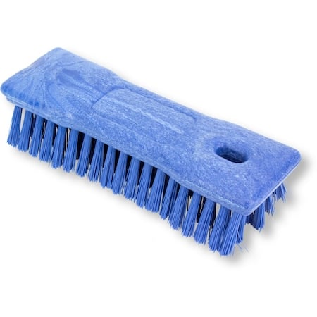 2.5 in W Hand Scrub Brush, Blue, Polypropylene MPN:42024EC14