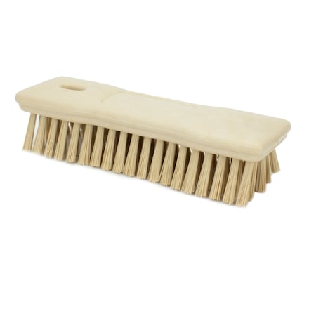 2.5 in W Hand Scrub Brush, Tan, Polypropylene MPN:42024EC25