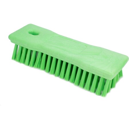 2.5 in W Hand Scrub Brush, Lime, Polypropylene MPN:42024EC75
