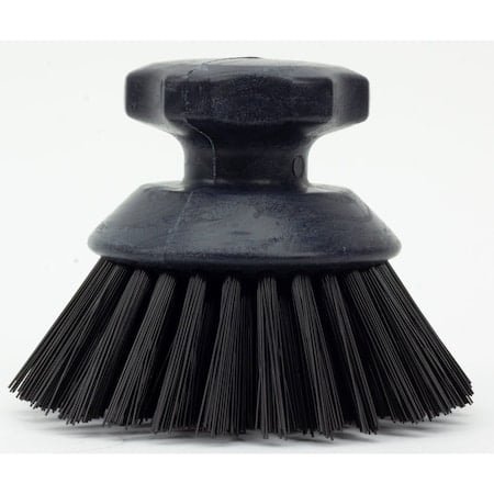 5 in W Round Scrub Brush, Black, Polypropylene MPN:42395EC03