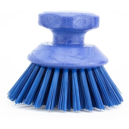5 in W Round Scrub Brush, Blue, Polypropylene MPN:42395EC14