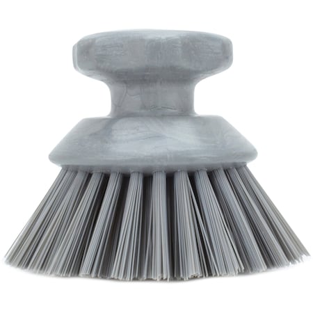 5 in W Round Scrub Brush, Gray, Polypropylene MPN:42395EC23