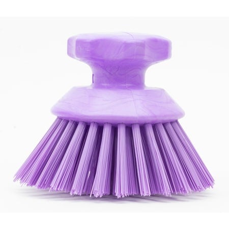 5 in W Round Scrub Brush, Purple, Polypropylene MPN:42395EC68