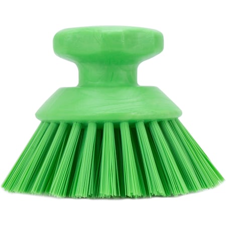5 in W Round Scrub Brush, Lime, Polypropylene MPN:42395EC75