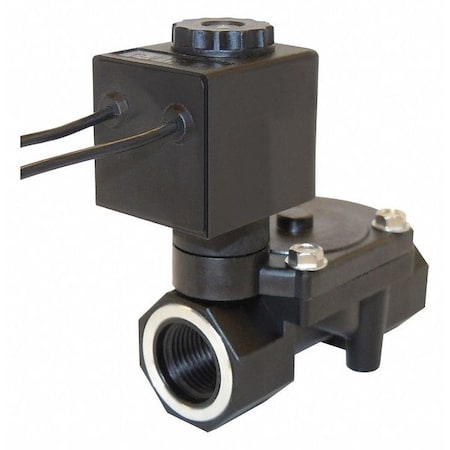 Solenoid Valve, 2-Way, 2-Position, Normally Closed, 1/2 in Pipe Size, 24V DC, Remote Pilot, Buna N MPN:3585-020-9233B