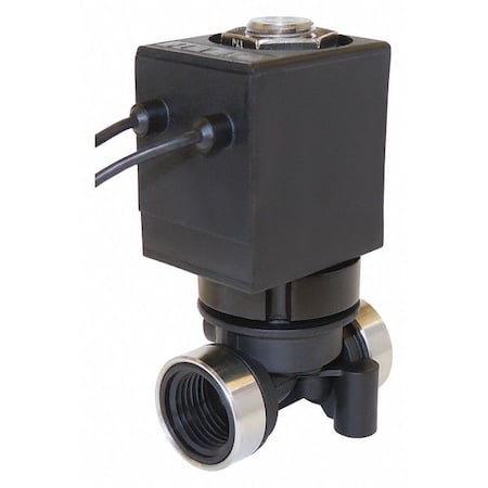 Solenoid Valve, 2-Way, 2-Position, Normally Closed, 3/8 in Pipe Size, 12VDC, Poppet, Direct Acting MPN:6200-B60-AAC2B