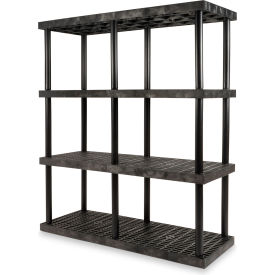 SPC Industrial™ DuraShelf™ 4 Shelf Grid Top 66