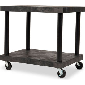 SPC Industrial™ Solid Top Modular-Kart™ with 2 Shelves & 4
