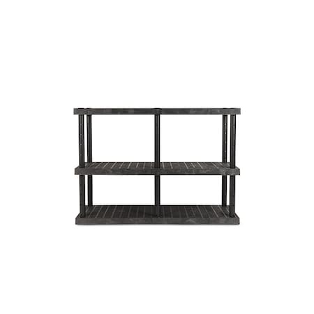 Dura-Shelf Adjustable Grid Top, 24 in D, 66 in W, 48 in H, 3 Shelves MPN:AS6624X3