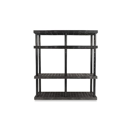 Dura-Shelf Adjustable Grid Top, 24 in D, 66 in W, 72 in H, 4 Shelves MPN:AS6624X4