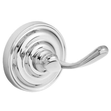 Bathroom Hook, Metal, Polished, 2 5/8 in W MPN:SA-1406