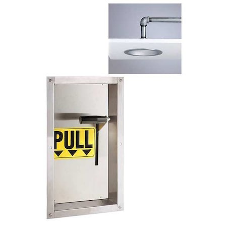 Emerg Shwr, Recessed, Brass Shwr Hd, 8 in MPN:SE-237