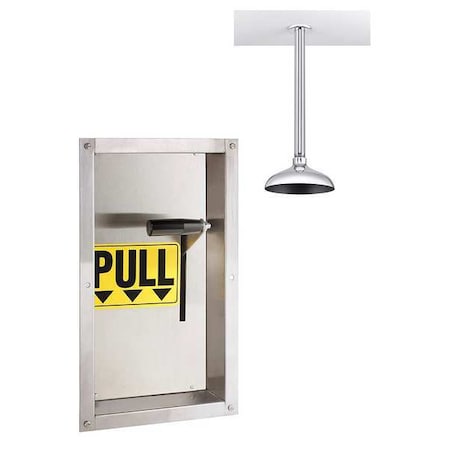 Emerg Shwr, Recessed, Brass Shwr Hd, 10 in MPN:SE-238