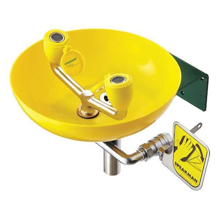 Eyewash Station, Wall Mount, Wall Mounted, 11.25 H., 14.87 W MPN:SE-580
