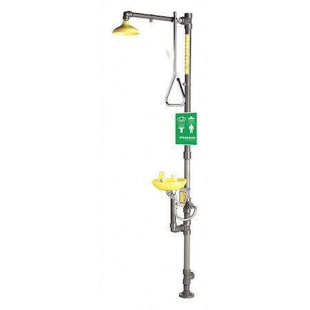 Emergency Shower Combination, Floor Mount, 93.75 H., 14.88 W MPN:SE-690-PVC
