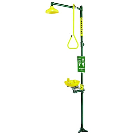Combination Emergency Station W/ Plastic Bowl Eye/face Wash MPN:SE-695