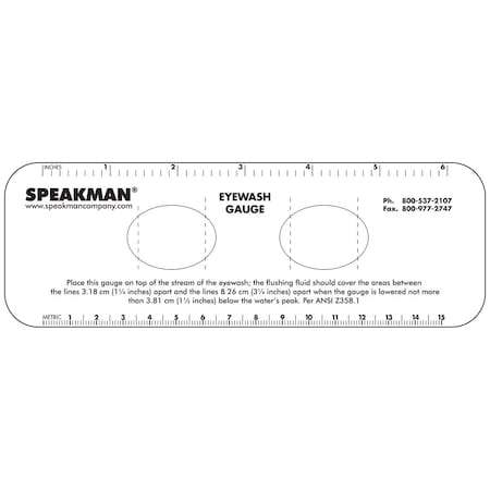 Plastic Eyewash Gauge MPN:SE-952