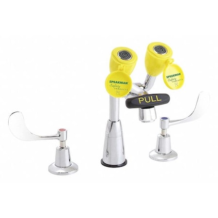 Eyewash/Faucet Combination, Counter Mounted, 9.5 H., 20.0 W MPN:SEF-1800-CA-NA