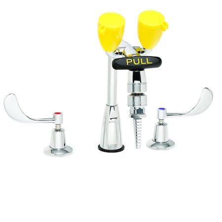Eyewash/Faucet Combination, Faucet Mount, 9.5 H, Chrome & Yellow MPN:SEF-1800-ST