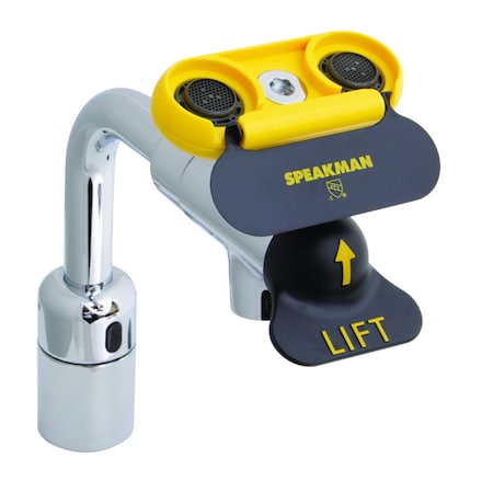 Battery Powered Sensor Eyewash Faucet & 1070 TMV MPN:SEF-18100-TMV